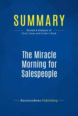 Summary: The Miracle Morning for Salespeople