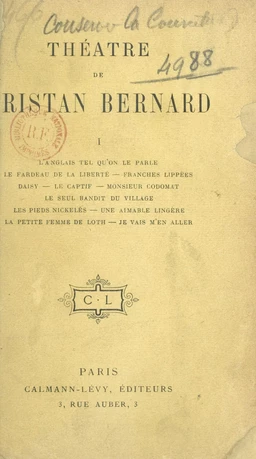 Théâtre de Tristan Bernard (1)