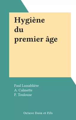 Hygiène du premier âge