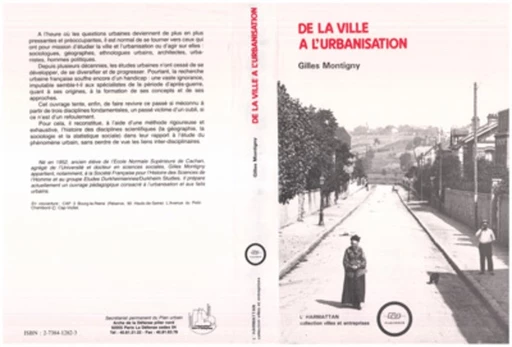 De la ville à l'urbanisation - Gilles Montigny - Editions L'Harmattan