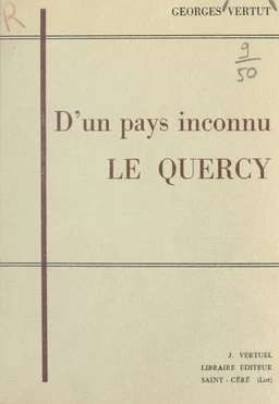 D'un pays inconnu, le Quercy