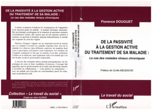 DE LA PASSIVITE A LA GESTION ACTIVE DU TRAITEMENT DE SA MALADIE - Florence DOUGUET - Editions L'Harmattan