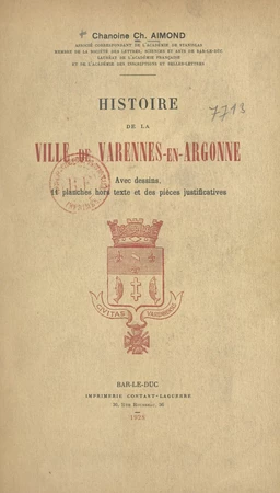 Histoire de la ville de Varennes-en-Argonne