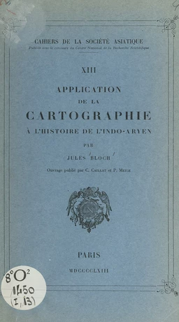 Application de la cartographie à l'histoire de l'indo-aryen