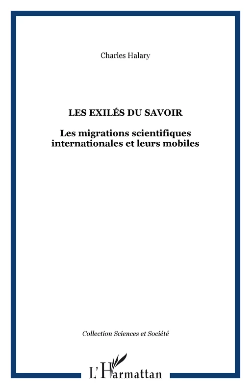 Les exilés du savoir - Charles Halary - Editions L'Harmattan