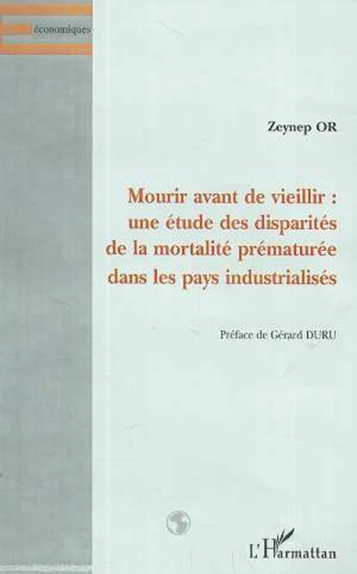 MOURIR AVANT DE VIEILLIR - Zeynep Or - Editions L'Harmattan