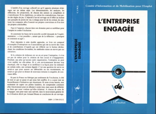 L'entreprise engagée -  - Editions L'Harmattan