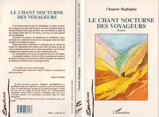 Le chant nocturne des voyageurs - Chapour Haghighat - Editions L'Harmattan