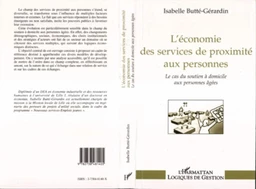 L'ECONOMIE DES SERVICES DE PROXIMITE AUX PERSONNES