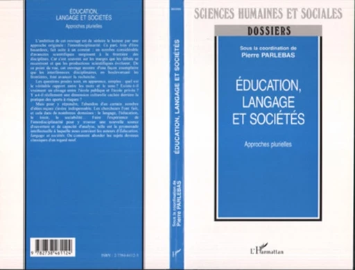 Education, langage et sociétés -  - Editions L'Harmattan