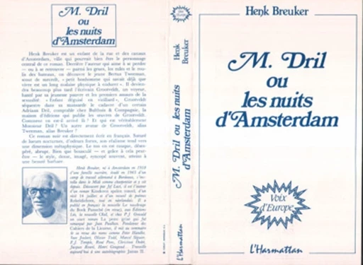 M. Dril ou les nuits d'Amsterdam - Henk Breuker - Editions L'Harmattan