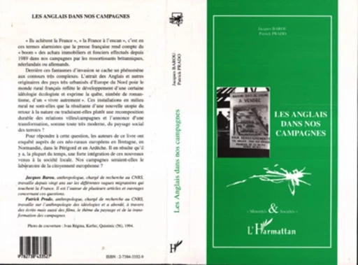 Les Anglais dans nos campagnes - Jacques Barou - Editions L'Harmattan