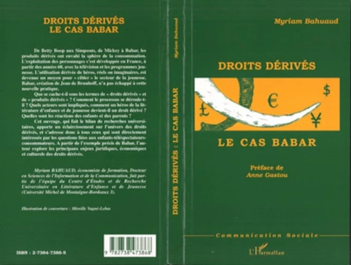 DROITS DERIVES : LE CAS BABAR - Myriam Bahuaud - Editions L'Harmattan