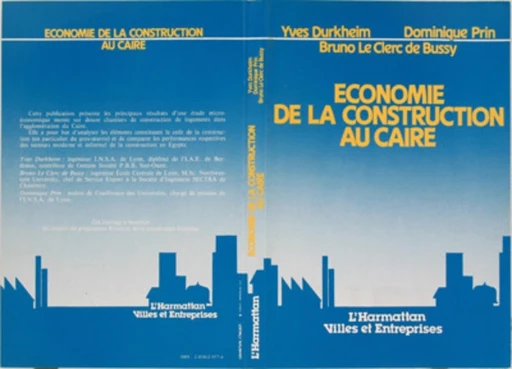 Economie de la construction au Caire -  - Editions L'Harmattan