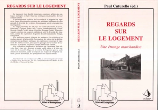 Regards sur le logement - Paul Cuturello - Editions L'Harmattan