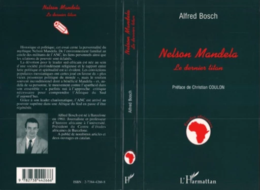 Nelson Mandela - Alfred Bosch - Editions L'Harmattan