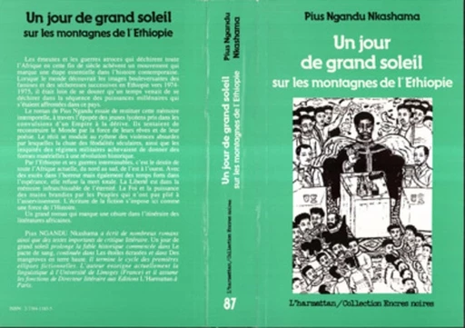 Un jour de grand soleil sur les montagnes de l'Ethiopie - Pius Nkashama Ngandu - Editions L'Harmattan