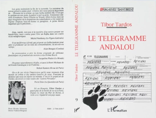 Le télégramme Andalou - Tibor Tardos - Editions L'Harmattan