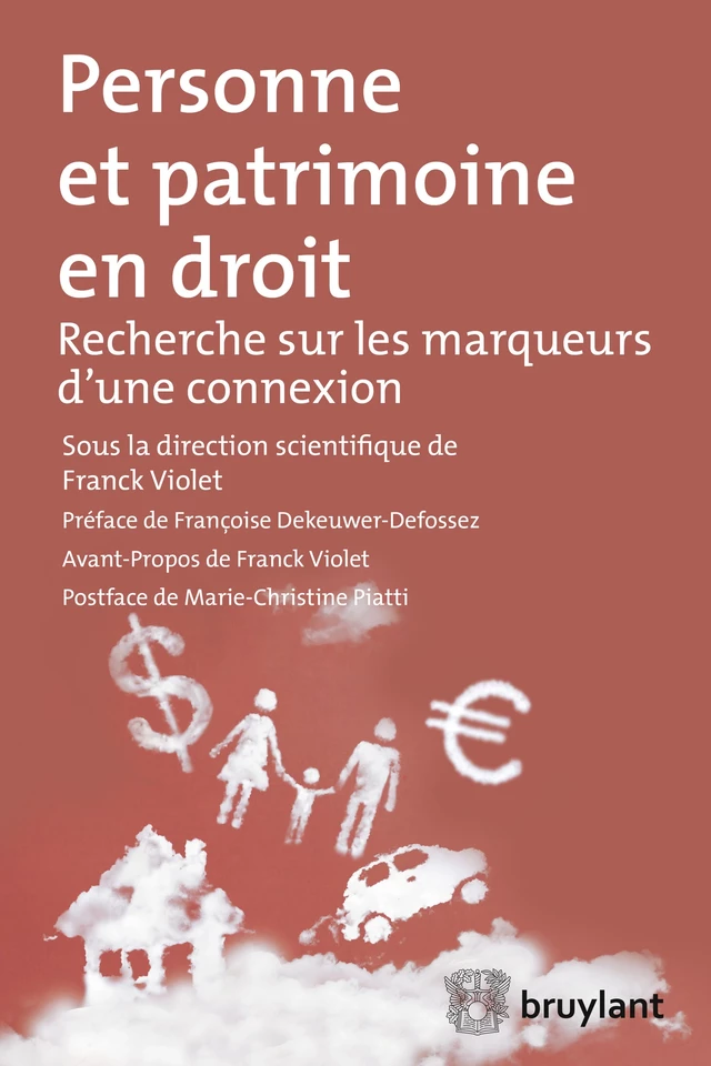 Personne et patrimoine en droit -  - Bruylant