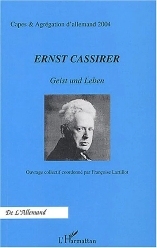 Ernst Cassirer -  - Editions L'Harmattan