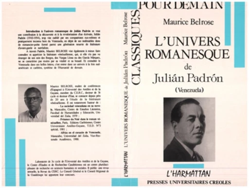 L'univers romanesque de Julian Padron - Maurice Belrose - Editions L'Harmattan