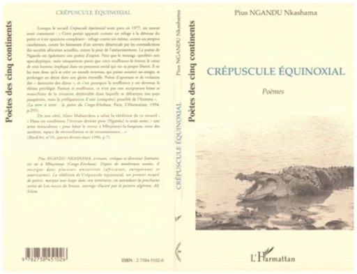 Crépuscule Equinoxial - Pius Nkashama Ngandu - Editions L'Harmattan