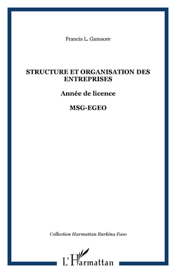 Structure et organisation des entreprises