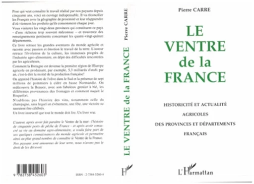 Le ventre de la France - Pierre Carre - Editions L'Harmattan