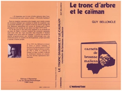 Le tronc d'arbre et le caïman - Guy Belloncle - Editions L'Harmattan