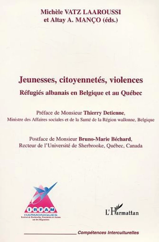 Jeunesses citoyenneté violences - Altay Manço, Michèle Vatz Laaroussi - Editions L'Harmattan