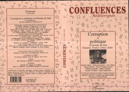 Corruption et politique en Europe du Sud - Jean-Paul Chagnollaud, Bernard Ravenel - Editions L'Harmattan