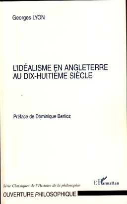 L'idéalisme en Angleterre au dix-huitième siècle