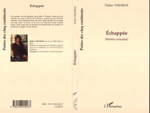 Echappée - Didier Thurios - Editions L'Harmattan