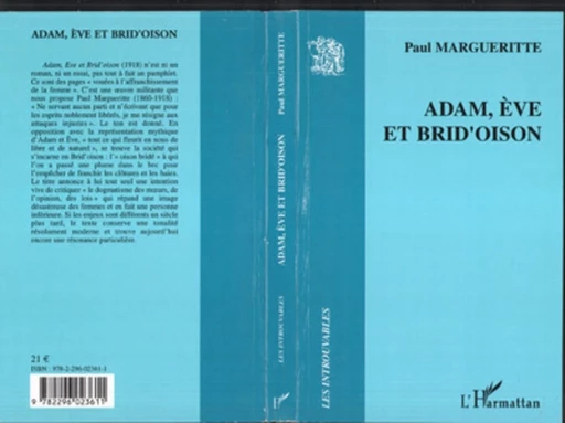 Adam, Eve et Brid'Oison - Paul Margueritte - Editions L'Harmattan