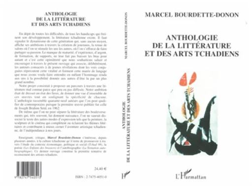 Anthologie de la littérature et des arts tchadiens - Marcel Bourdette-Donon - Editions L'Harmattan