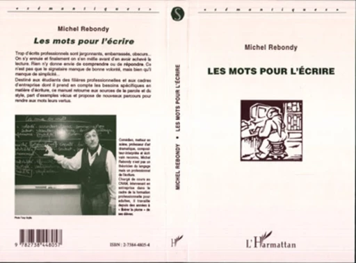 LES MOTS POUR L'ECRIRE - Michel Rebondy - Editions L'Harmattan