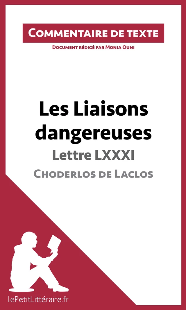 Les Liaisons dangereuses de Choderlos de Laclos - Lettre LXXXI -  lePetitLitteraire, Monia Ouni - lePetitLitteraire.fr