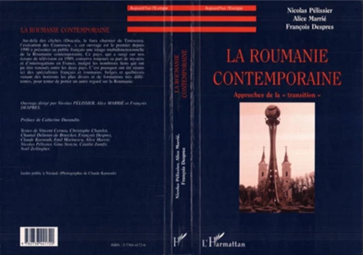 La Roumanie contemporaine - Nicolas Pélissier - Editions L'Harmattan