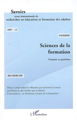 Sciences de la formation