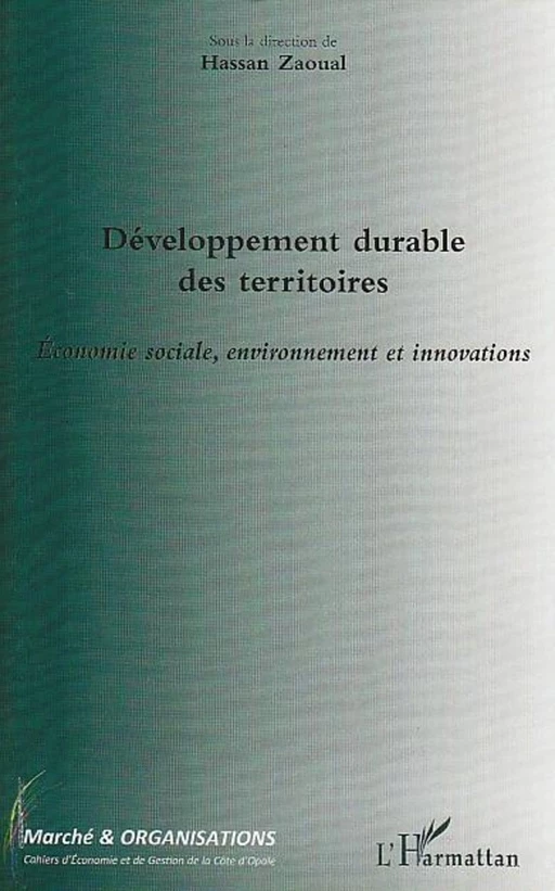 Développement durable des territoires - Hassan Zaoual - Editions L'Harmattan