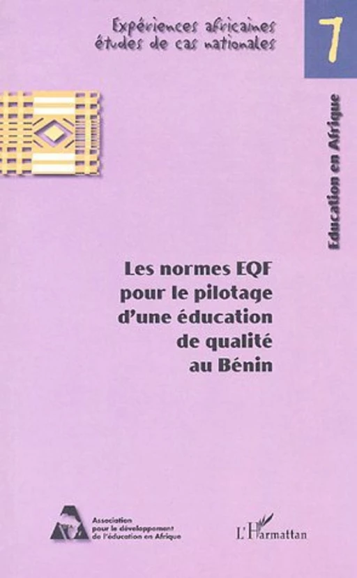 Les normes EQF pour le pilotage d'une éducation de qualité au Bénin -  - Editions L'Harmattan