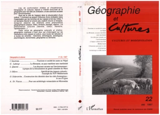 Géographie et cultures n°22 -  - Editions L'Harmattan