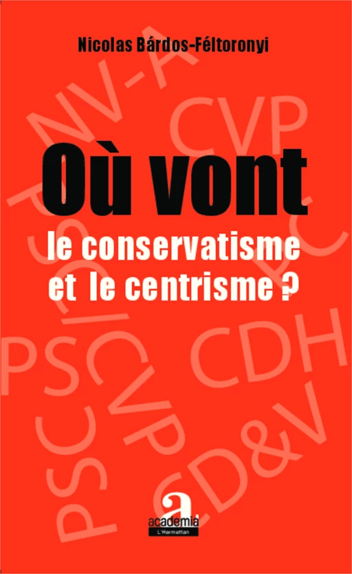 Où vont le conservatisme et le centrisme ? - Nicolas Bardos-Feltoronyi - Academia