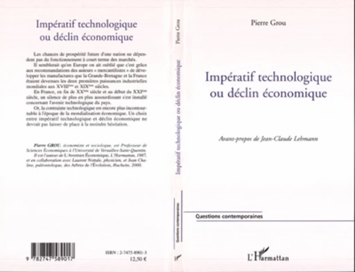 Impératif technologique ou déclin économique - Pierre Grou - Editions L'Harmattan