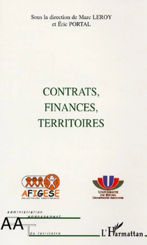 Contrats, finances, territoires - Marc Leroy - Editions L'Harmattan