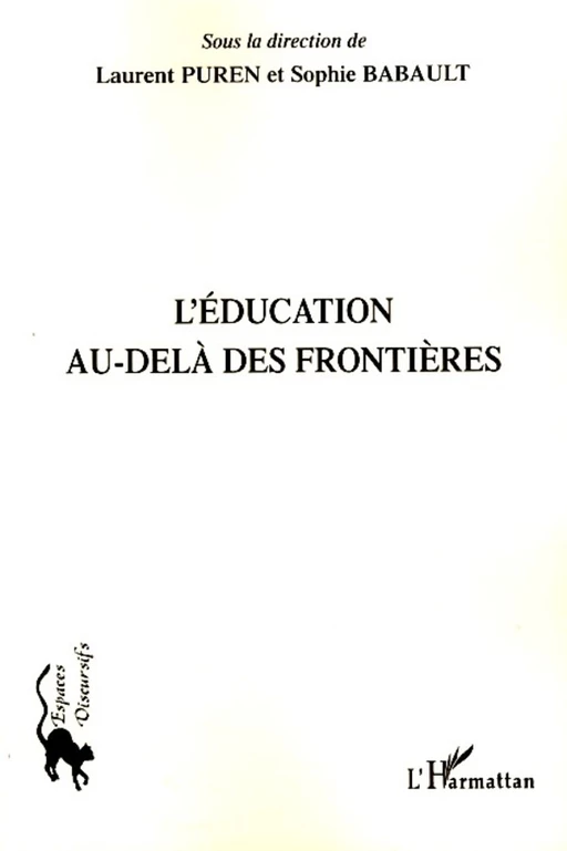 L'éducation au-delà des frontières -  - Editions L'Harmattan