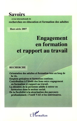 Engagement en formation et rapport au travail