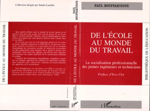 De l'école au monde du travail - Paul S. Bouffartigue - Editions L'Harmattan