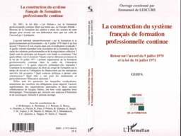 La construction du système français de formation professionnelle continue