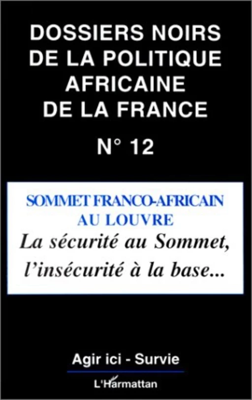 Sommet Franco-Africain au Louvre -  - Editions L'Harmattan